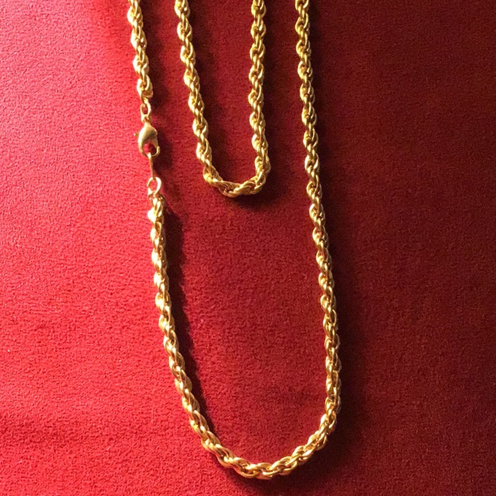 Gold tone Rope Necklace